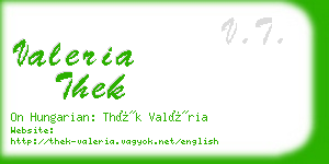 valeria thek business card